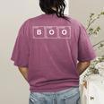 Halloween Boo Periodic Table Element Teachers Science Women's Comfort Colors T-Shirt Back Print Berry Halloween Boo Periodic Table Element Teachers Science Women's Comfort Colors T-Shirt Back Print Berry