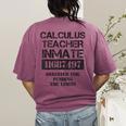 Halloween Calculus Teacher Prisoner Costume Women's Comfort Colors T-Shirt Back Print Berry Halloween Calculus Teacher Prisoner Costume Women's Comfort Colors T-Shirt Back Print Berry