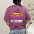 Halloween Costumes For Teachers Tired Teacher Costume Tee Women's Comfort Colors T-Shirt Back Print Berry