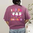 Halloween Dance Teacher Pas De Boo-Ree Ghost Ballet Dancer Women's Comfort Colors T-Shirt Back Print Berry Halloween Dance Teacher Pas De Boo-Ree Ghost Ballet Dancer Women's Comfort Colors T-Shirt Back Print Berry