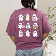 Halloween Ghost Speech Therapy SLP Fall Teacher Tee Women's Comfort Colors T-Shirt Back Print Berry Halloween Ghost Speech Therapy SLP Fall Teacher Tee Women's Comfort Colors T-Shirt Back Print Berry