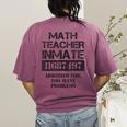 Halloween Math Teacher Prisoner Costume Women's Comfort Colors T-Shirt Back Print Berry Halloween Math Teacher Prisoner Costume Women's Comfort Colors T-Shirt Back Print Berry