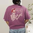 Halloween Math Teacher Skeleton Six Seven Meme Brainrot Women's Comfort Colors T-Shirt Back Print Berry Halloween Math Teacher Skeleton Six Seven Meme Brainrot Women's Comfort Colors T-Shirt Back Print Berry