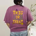 Halloween Math Teacher Trig Or Treat Student School College Women's Comfort Colors T-Shirt Back Print Berry Halloween Math Teacher Trig Or Treat Student School College Women's Comfort Colors T-Shirt Back Print Berry