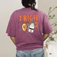 Halloween Medical Lab Science Microbiology Scientist Teacher Men Women Women's Comfort Colors T-Shirt Back Print Berry Halloween Medical Lab Science Microbiology Scientist Teacher Men Women Women's Comfort Colors T-Shirt Back Print Berry