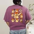 Halloween PE Teacher Costume Ghost Physical Education Women's Comfort Colors T-Shirt Back Print Berry