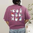 Halloween PE Teacher Ghost Playing Soccer Football Baseball Women's Comfort Colors T-Shirt Back Print Berry Halloween PE Teacher Ghost Playing Soccer Football Baseball Women's Comfort Colors T-Shirt Back Print Berry