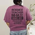 Halloween Science Teacher Prisoner Costume Women's Comfort Colors T-Shirt Back Print Berry Halloween Science Teacher Prisoner Costume Women's Comfort Colors T-Shirt Back Print Berry