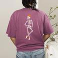 Halloween Skeleton Tap Dance Ballet Dance Teacher Women's Comfort Colors T-Shirt Back Print Berry Halloween Skeleton Tap Dance Ballet Dance Teacher Women's Comfort Colors T-Shirt Back Print Berry