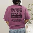 Halloween Statistics Teacher Prisoner Costume Women's Comfort Colors T-Shirt Back Print Berry Halloween Statistics Teacher Prisoner Costume Women's Comfort Colors T-Shirt Back Print Berry