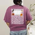 Halloween Teacher Composition Book Notebook Matching Group Women's Comfort Colors T-Shirt Back Print Berry Halloween Teacher Composition Book Notebook Matching Group Women's Comfort Colors T-Shirt Back Print Berry