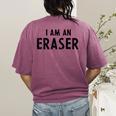 Halloween Teacher Im An Eraser Costume Kids Men Women Women's Comfort Colors T-Shirt Back Print Berry