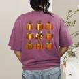 Halloween Teacher Fall Book Pumpkin Retro Reading Women's Comfort Colors T-Shirt Back Print Berry Halloween Teacher Fall Book Pumpkin Retro Reading Women's Comfort Colors T-Shirt Back Print Berry