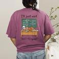 Halloween Teacher I'Ll Just Wait Until It's Quiet Women's Comfort Colors T-Shirt Back Print Berry