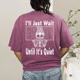 Halloween Teacher Math I'Ll Just Wait Until It's Quiet Women's Comfort Colors T-Shirt Back Print Berry Halloween Teacher Math I'Ll Just Wait Until It's Quiet Women's Comfort Colors T-Shirt Back Print Berry