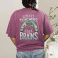 Halloween Teacher Tshirts Science Teachers Love Brains Women's Comfort Colors T-Shirt Back Print Berry Halloween Teacher Tshirts Science Teachers Love Brains Women's Comfort Colors T-Shirt Back Print Berry