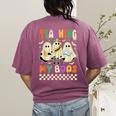 Halloween Teaching My Boos Cute Ghost Teacher Life Costume Women's Comfort Colors T-Shirt Back Print Berry Halloween Teaching My Boos Cute Ghost Teacher Life Costume Women's Comfort Colors T-Shirt Back Print Berry