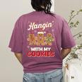 Hangin With My Cookies Gingerbread Man Xmas Teacher Women's Comfort Colors T-Shirt Back Print Berry Hangin With My Cookies Gingerbread Man Xmas Teacher Women's Comfort Colors T-Shirt Back Print Berry