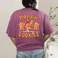 Hangin With My Cookies Gingerbread Men Women Xmas Teacher Women's Comfort Colors T-Shirt Back Print Berry Hangin With My Cookies Gingerbread Men Women Xmas Teacher Women's Comfort Colors T-Shirt Back Print Berry