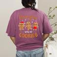 Hangin With My Cookies Gingerbread Women Christmas Teacher Women's Comfort Colors T-Shirt Back Print Berry Hangin With My Cookies Gingerbread Women Christmas Teacher Women's Comfort Colors T-Shirt Back Print Berry