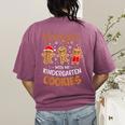 Hangin My Kindergarten Cookie Gingerbread Christmas Teacher For Men Women Kids Women's Comfort Colors T-Shirt Back Print Berry Hangin My Kindergarten Cookie Gingerbread Christmas Teacher For Men Women Kids Women's Comfort Colors T-Shirt Back Print Berry