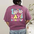 Happy 100th Day Of School 100 Days Brighter Teachers Kids Women's Comfort Colors T-Shirt Back Print Berry Happy 100th Day Of School 100 Days Brighter Teachers Kids Women's Comfort Colors T-Shirt Back Print Berry