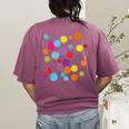Happy Dot Day Colorful Polka Dot Art Teacher Student Kids Women's Comfort Colors T-Shirt Back Print Berry Happy Dot Day Colorful Polka Dot Art Teacher Student Kids Women's Comfort Colors T-Shirt Back Print Berry