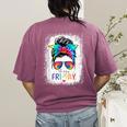 Happy Fri-Yay Friday Teacher Life Happy Friday Women's Comfort Colors T-Shirt Back Print Berry Happy Fri-Yay Friday Teacher Life Happy Friday Women's Comfort Colors T-Shirt Back Print Berry