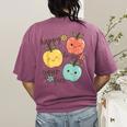 Happy To See Your Face Teacher Apple Women's Comfort Colors T-Shirt Back Print Berry Happy To See Your Face Teacher Apple Women's Comfort Colors T-Shirt Back Print Berry
