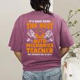 Hard Being The Best Auto Mechanics Teacher For Men Women Kids Women's Comfort Colors T-Shirt Back Print Berry Hard Being The Best Auto Mechanics Teacher For Men Women Kids Women's Comfort Colors T-Shirt Back Print Berry