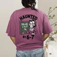 Haunted 67 Skeleton Math Teacher Halloween Costume Math Pun Women's Comfort Colors T-Shirt Back Print Berry Haunted 67 Skeleton Math Teacher Halloween Costume Math Pun Women's Comfort Colors T-Shirt Back Print Berry
