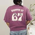 Haunted By 67 Teacher Halloween 6 7 Shirt Women's Comfort Colors T-Shirt Back Print Berry