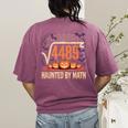 Haunted By Math 67 Meme Math Teacher Square Root 4489 Women's Comfort Colors T-Shirt Back Print Berry