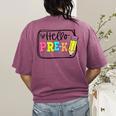 Hello Pre-K Team Preschool Teacher Kids Back To School Women's Comfort Colors T-Shirt Back Print Berry Hello Pre-K Team Preschool Teacher Kids Back To School Women's Comfort Colors T-Shirt Back Print Berry
