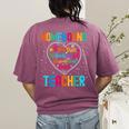 Homebound Teacher Appreciation Week Back To School Heart Women's Comfort Colors T-Shirt Back Print Berry