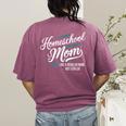 Homeschool Life Homeschool Mom Homeschool Dad Teacher Kids Women's Comfort Colors T-Shirt Back Print Berry