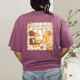 Humpty Dumpty Had A Great Fall Teacher Thanksgiving Autumn Women's Comfort Colors T-Shirt Back Print Berry