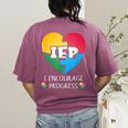 IEP I Encourage Progress Special Education School Teacher Women's Comfort Colors T-Shirt Back Print Berry IEP I Encourage Progress Special Education School Teacher Women's Comfort Colors T-Shirt Back Print Berry