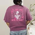 I'Ll Just Wait Until It's Quiet Spooky Teacher Halloween Women's Comfort Colors T-Shirt Back Print Berry I'Ll Just Wait Until It's Quiet Spooky Teacher Halloween Women's Comfort Colors T-Shirt Back Print Berry