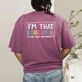 I'm That Educator They Told You About Teacher Educator Women's Comfort Colors T-Shirt Back Print Berry
