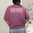 I'm That Legendary Choir Teacher Women's Comfort Colors T-Shirt Back Print Berry I'm That Legendary Choir Teacher Women's Comfort Colors T-Shirt Back Print Berry