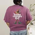 I'm The Science Teacher Elf Family Matching Group Christmas Women's Comfort Colors T-Shirt Back Print Berry I'm The Science Teacher Elf Family Matching Group Christmas Women's Comfort Colors T-Shirt Back Print Berry