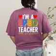 I'm A SPED Teacher Special Education Teacher Women's Comfort Colors T-Shirt Back Print Berry I'm A SPED Teacher Special Education Teacher Women's Comfort Colors T-Shirt Back Print Berry