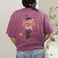 Im The Teacher Witch Halloween Matching Group Costume Women's Comfort Colors T-Shirt Back Print Berry