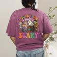 Inclusion Isn't Scary Ghost Mummy Halloween SLP Sped Teacher Women's Comfort Colors T-Shirt Back Print Berry Inclusion Isn't Scary Ghost Mummy Halloween SLP Sped Teacher Women's Comfort Colors T-Shirt Back Print Berry