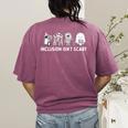 Inclusion Isn't Scary Halloween SLP Sped Teacher Unity Day Women's Comfort Colors T-Shirt Back Print Berry Inclusion Isn't Scary Halloween SLP Sped Teacher Unity Day Women's Comfort Colors T-Shirt Back Print Berry