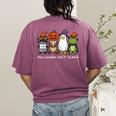Inclusion Isn't Scary SLP Halloween Sped Teacher Animal Women's Comfort Colors T-Shirt Back Print Berry