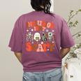 Inclusion Isn't Scary SLP Sped Teacher Halloween Women's Comfort Colors T-Shirt Back Print Berry