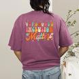 Inclusion Matters Groovy American Sign Language ASL Teacher For Men Women Women's Comfort Colors T-Shirt Back Print Berry