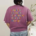 Inclusive Teacher Diversity Inclusion Empathy Teacher Team Women's Comfort Colors T-Shirt Back Print Berry